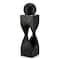 Glitzhome® 40.5" Oversized LED Modern Geometric Pedestal & Sphere Outdoor Fountain